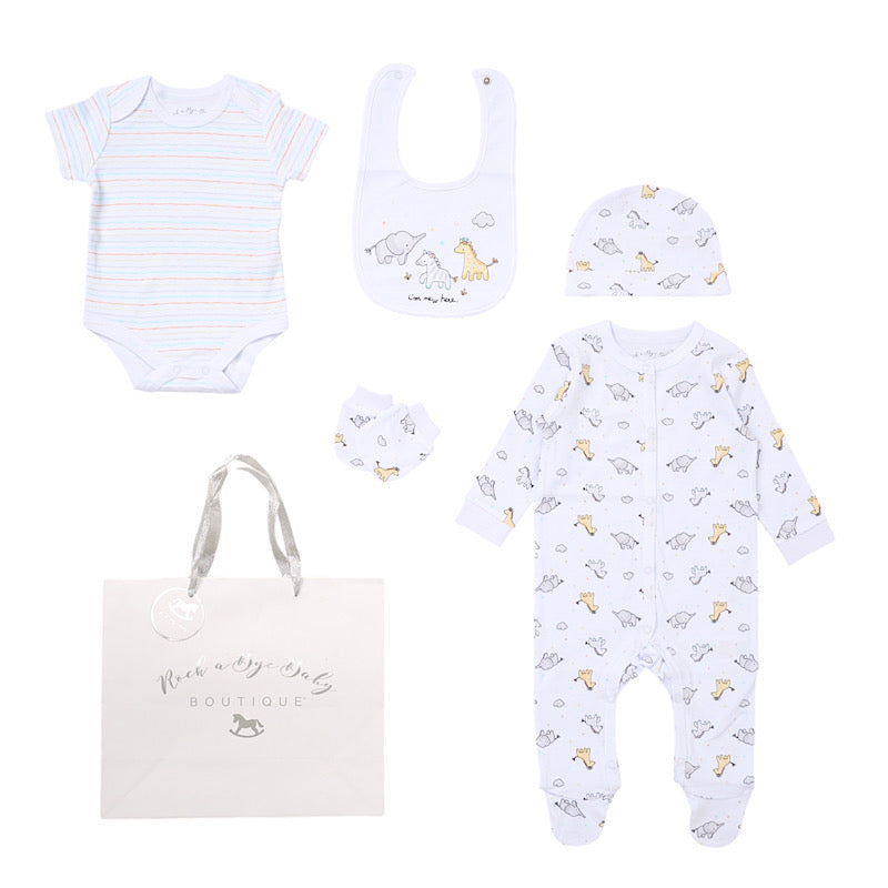 Babies I’m New Here Print 5PC Gift Set