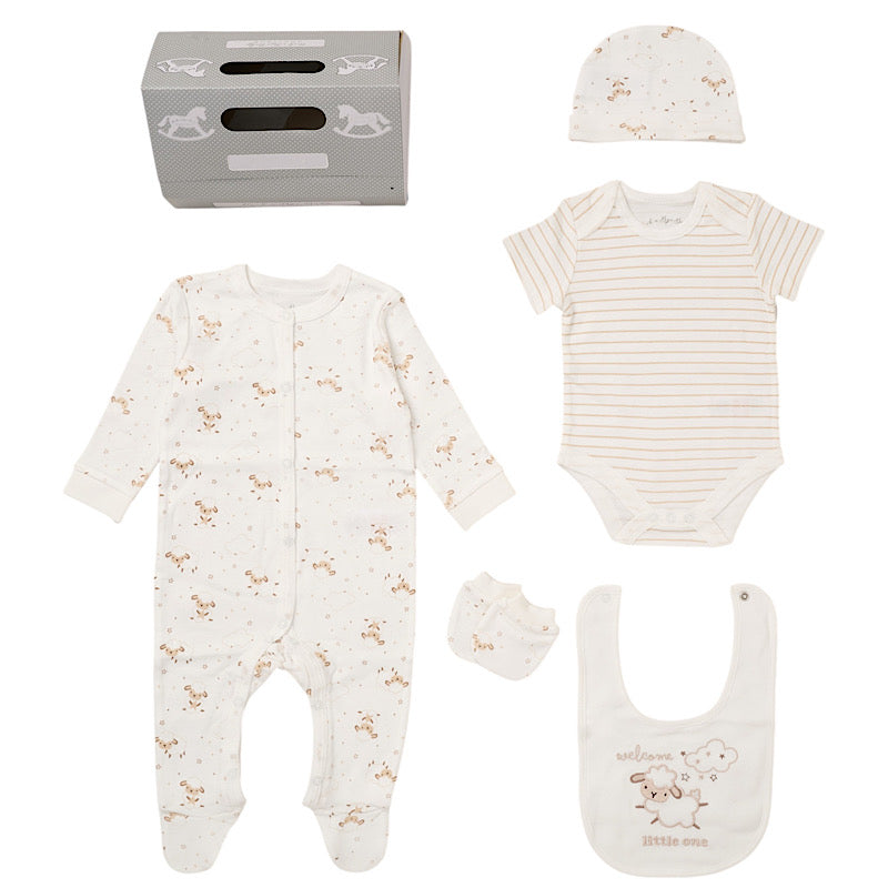 Babies Welcome Little One Print 5PC Gift Set