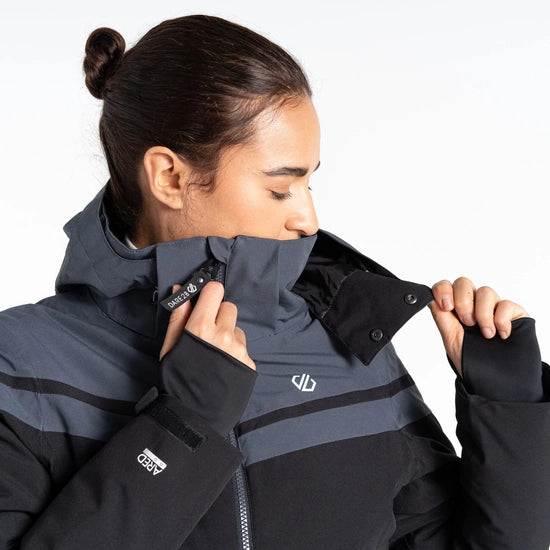 Flurry Ski Black Grey Jacket