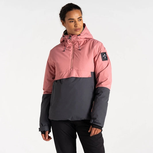 Snowburst Overhead Ski Dusty Rose Grey Jacket
