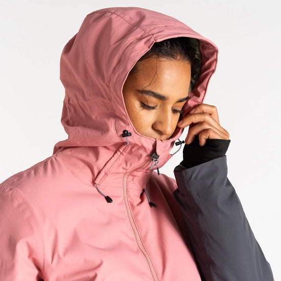 Snowburst Overhead Ski Dusty Rose Grey Jacket