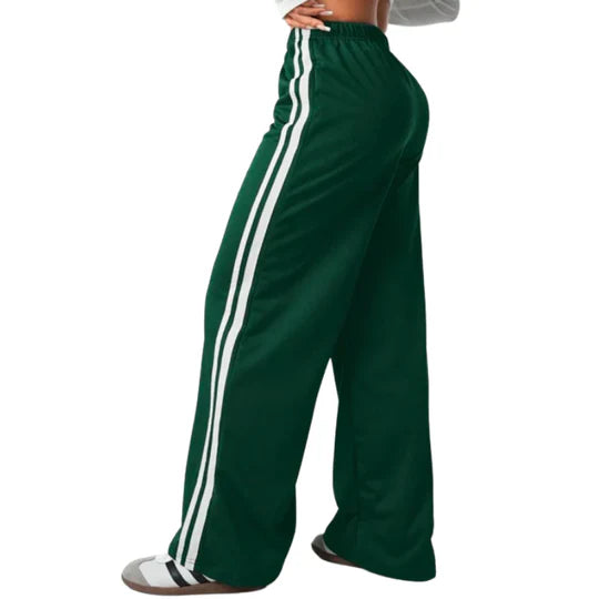 Ex Chainstore Green Girls Wide Leg Joggers