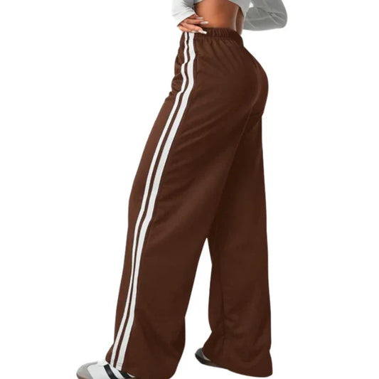 Ex Chainstore Brown Girls Wide Leg Joggers