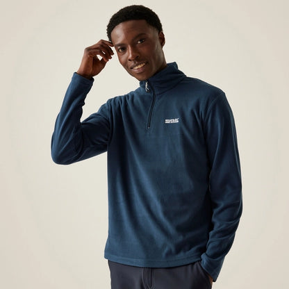 Thompson Lightweight Half Zip Moonlight Denim Navy Fleece