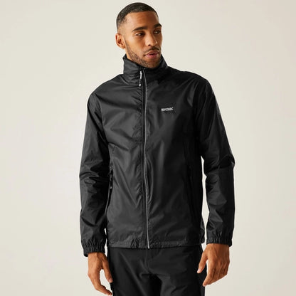 Waterproof Packaway Black Jacket