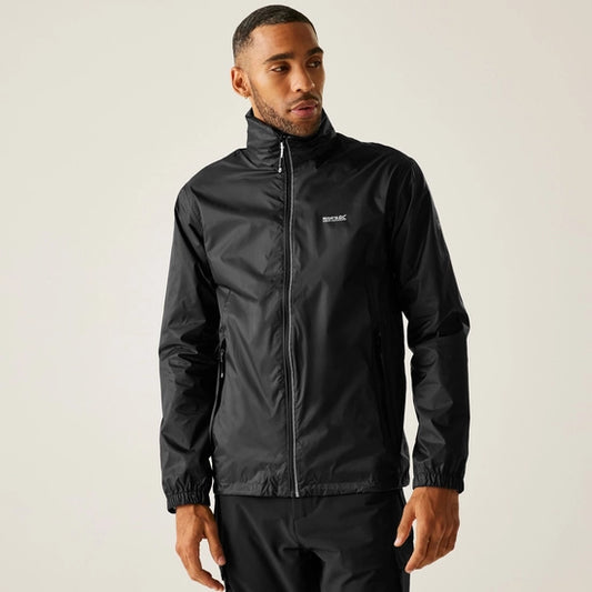 Waterproof Packaway Black Jacket