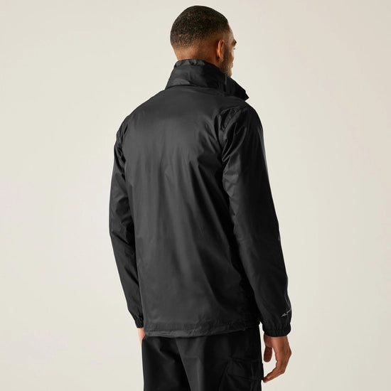 Waterproof Packaway Black Jacket