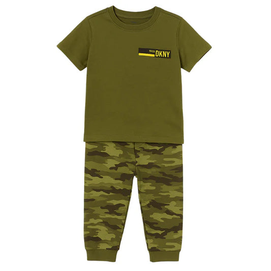Boys Camo Top and Jogger Set