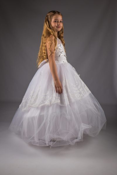 Girls White Communion Dress