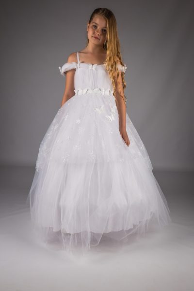 Girls White Communion Dress