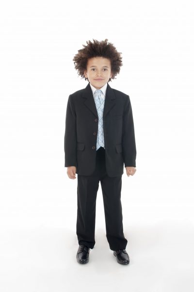 Vivaki 5 Piece Dobby Suit in Blue