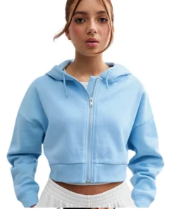 Ex Chainstore Girls Cropped Hoodies