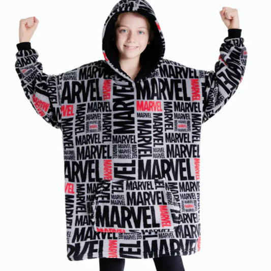 Kids Character over size hooded blanket