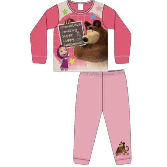 Girls Character Masha and the Bear Pyjama Sets