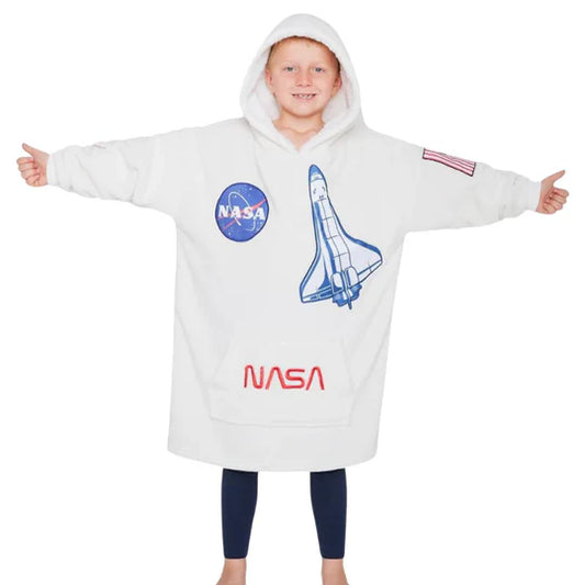 Kids Nasa over size hooded blanket